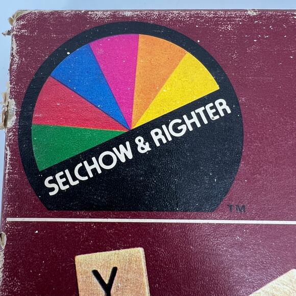 VTG 1982 Scrabble Board Game No. 17 Selchow & Righter in Box Nearly Complete - Picture 2 of 12